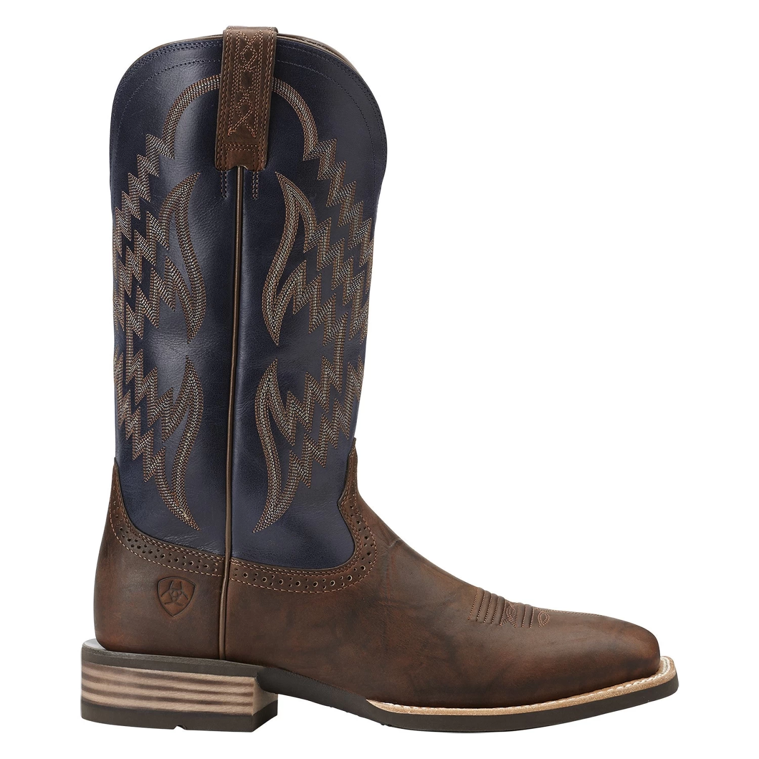 Ariat Men's Tycoon Bar Top Brown & Arizona Sky Square Toe Boots 10014053 - Image 4