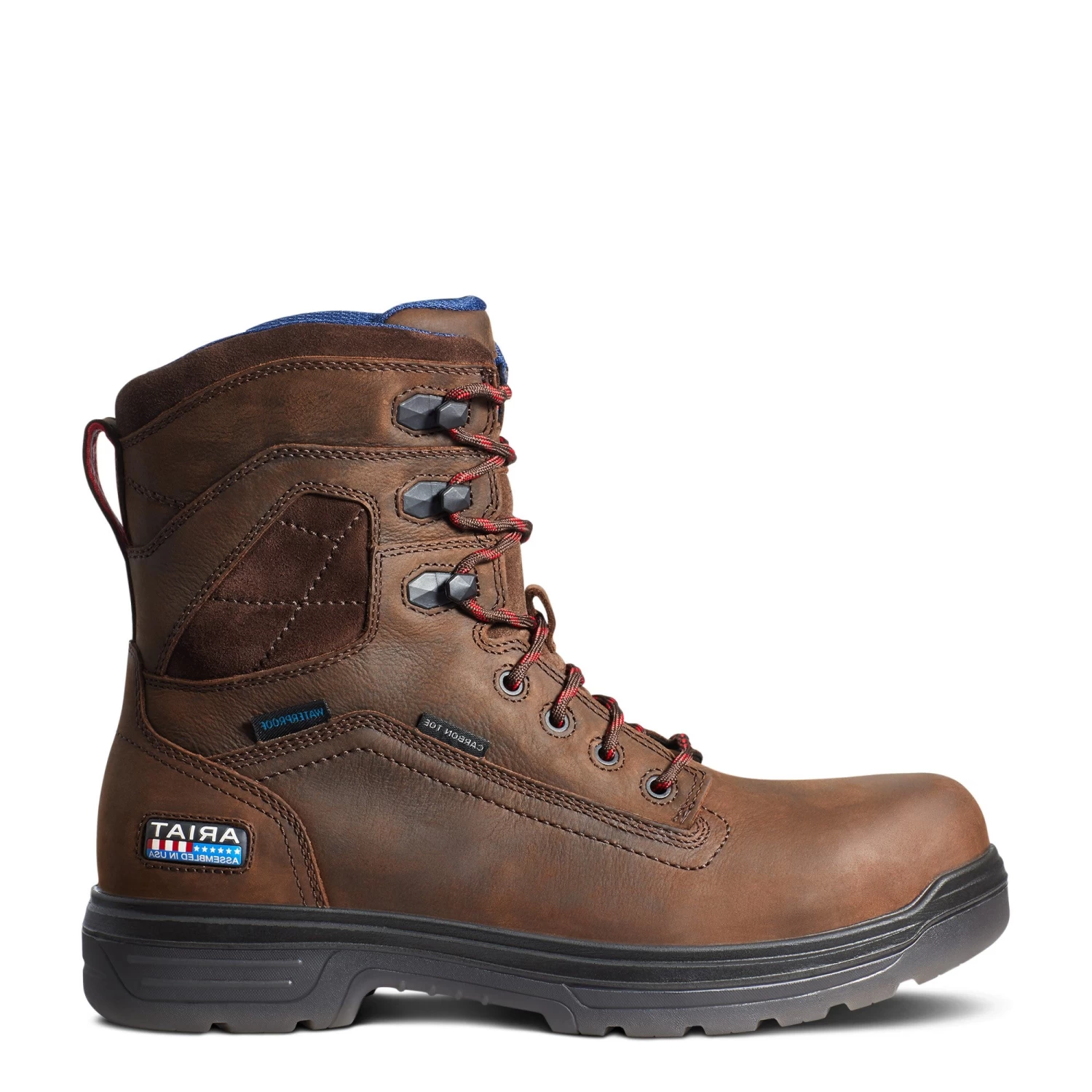 Ariat Men's Turbo 8" USA Assembled H2O Carbon Toe Work Boots 10036737 - Image 4