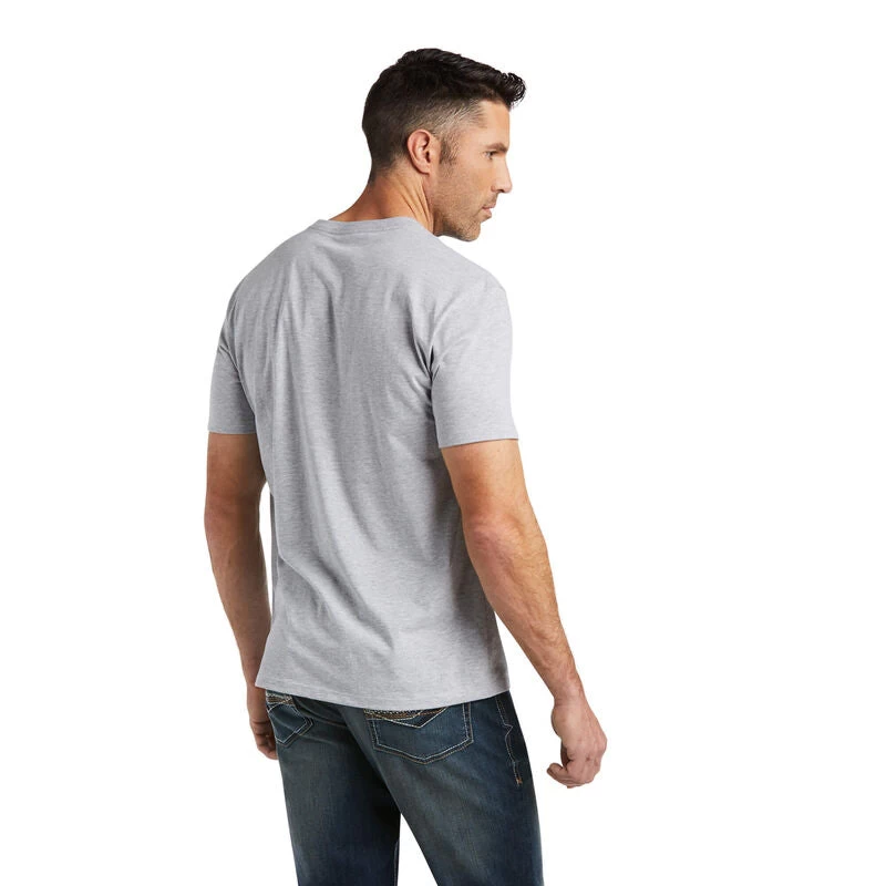 Ariat® Men's Dusk Fill Athletic Heather Short Sleeve T-Shirt 10038180 - Image 2