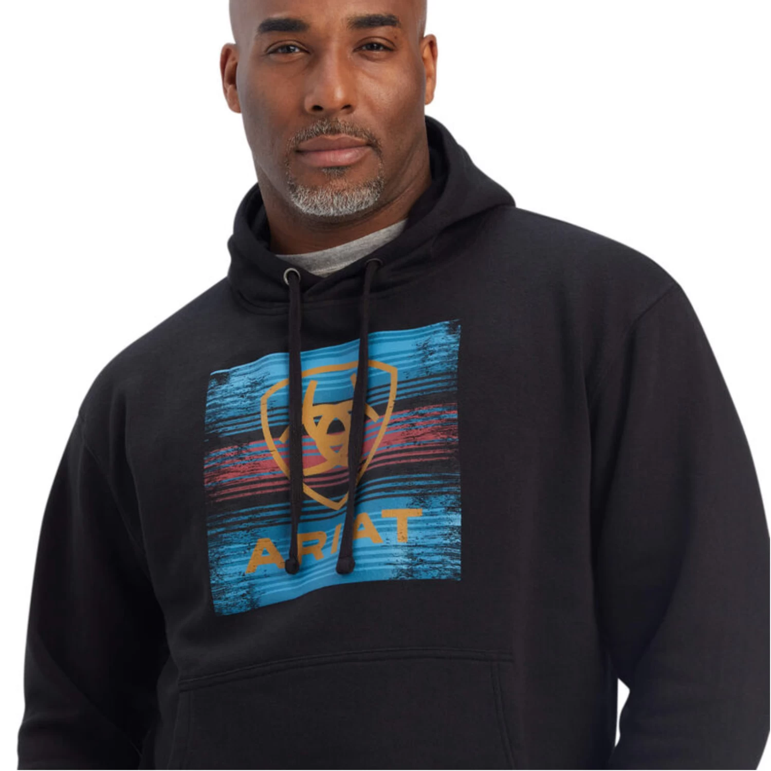 Ariat® Men's Black Serape Pullover Hoodie 10041711 - Image 2
