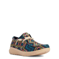 Ariat® Men's Hilo Stretch Lace Blue Aztec Slip On Shoes 10042502