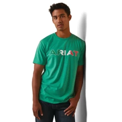Ariat® Men's Viva Mexico Independent SMU Green T-Shirt 10043067