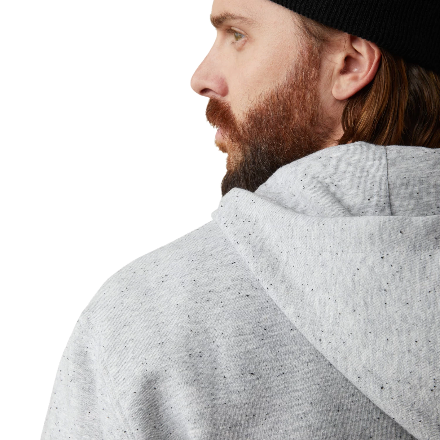 Ariat® Men's Rebar Workman 1/4 Zip Heather Grey Hoodie 10043367 - Image 4