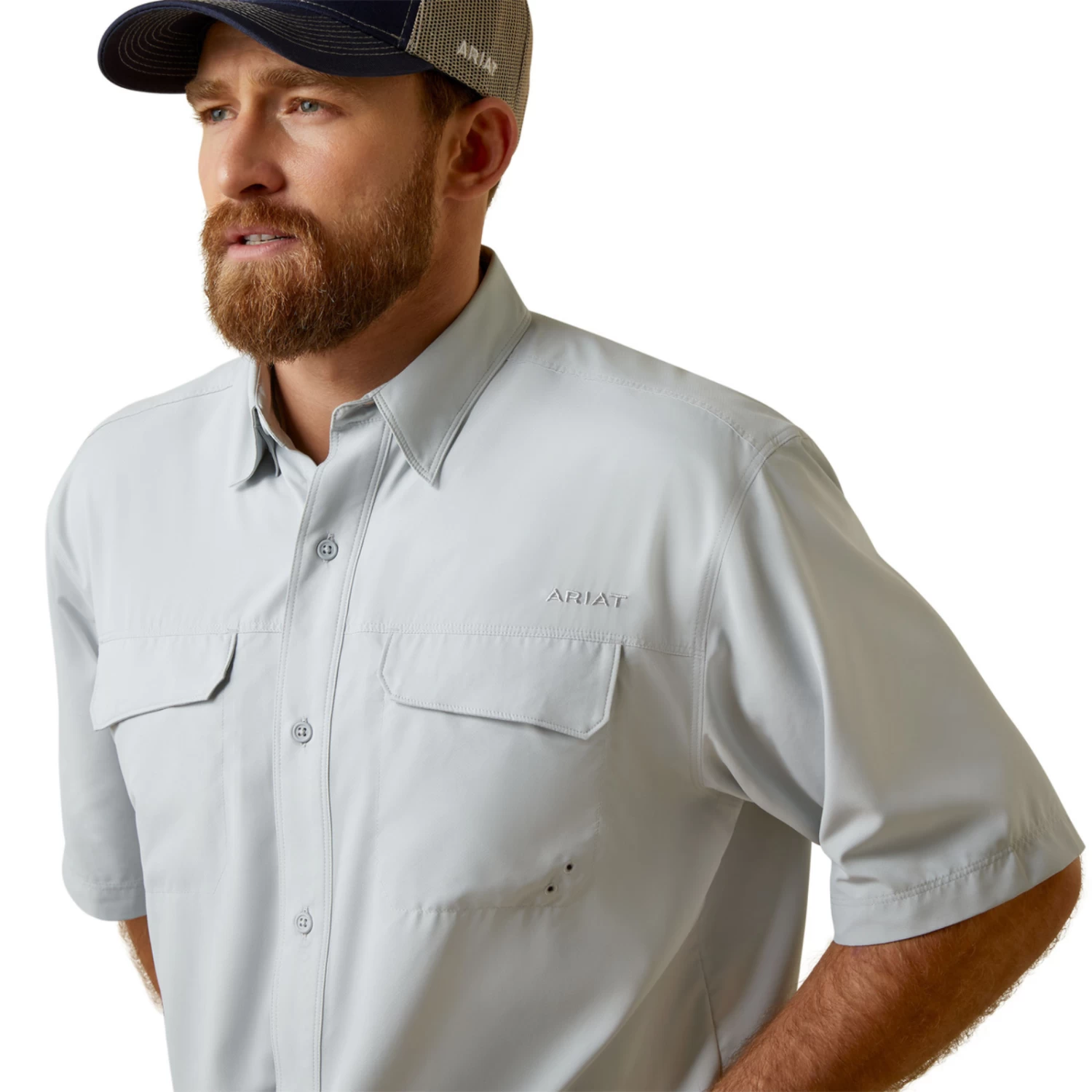 Ariat® Men's VentTEK™ Outbound Pearl Blue Button Down Shirt 10045022 - Image 2