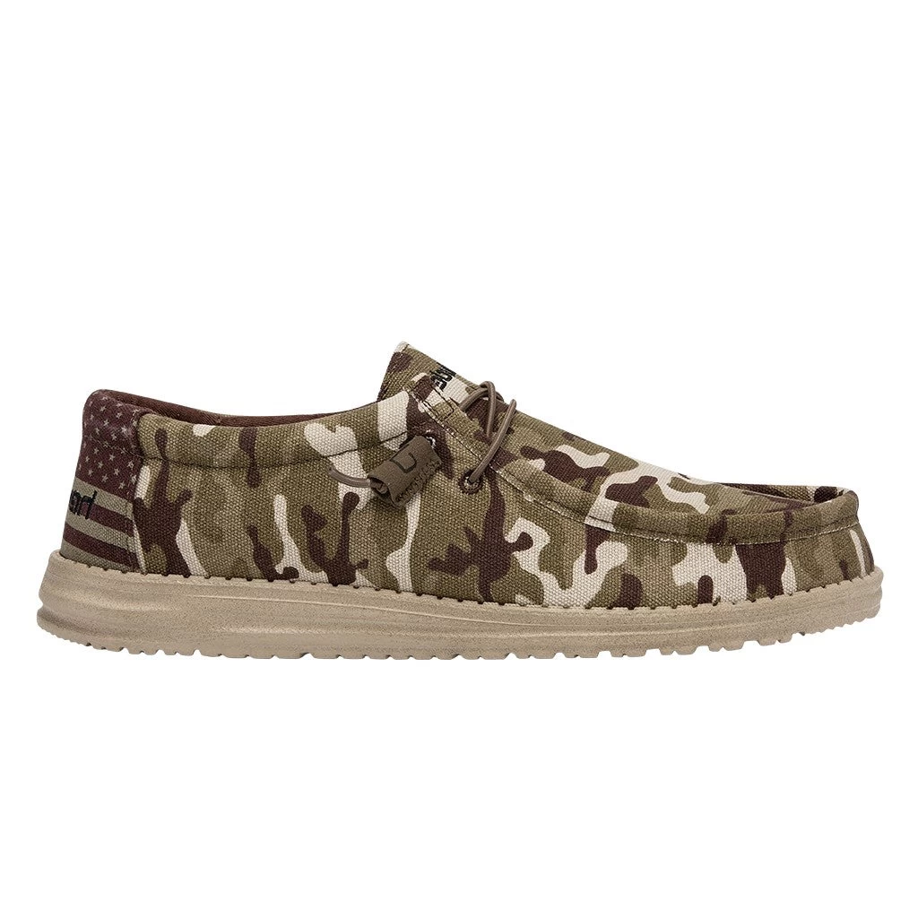 Hey Dude® Wally Men's Camo USA Flag Slip On Shoe 110067037 - Image 4
