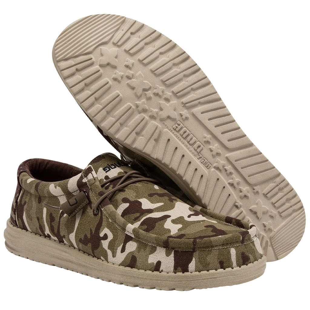 Hey Dude® Wally Men's Camo USA Flag Slip On Shoe 110067037 - Image 3
