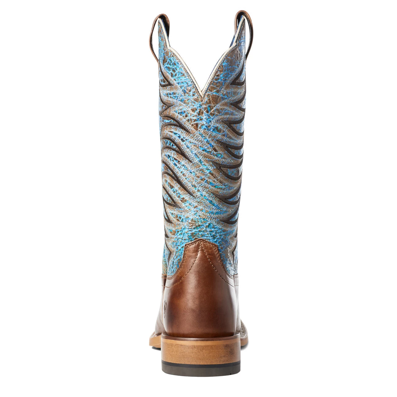 Ariat Men's Firecatcher Well Brown & Blue Lake Leather Boots 10035952 - Image 5