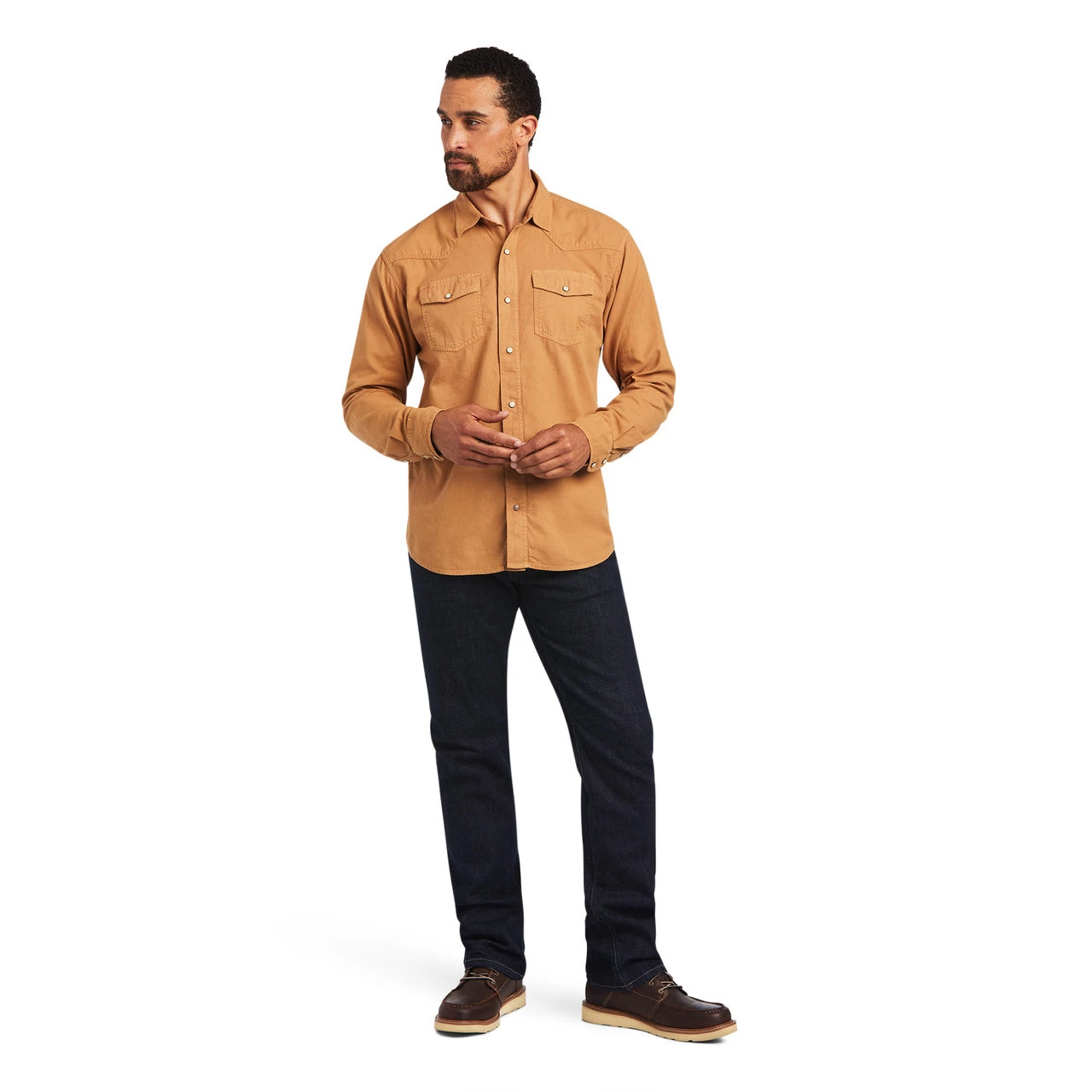 Ariat Men's Chipmunk Brown Snap Shirt 10040598 - Image 4