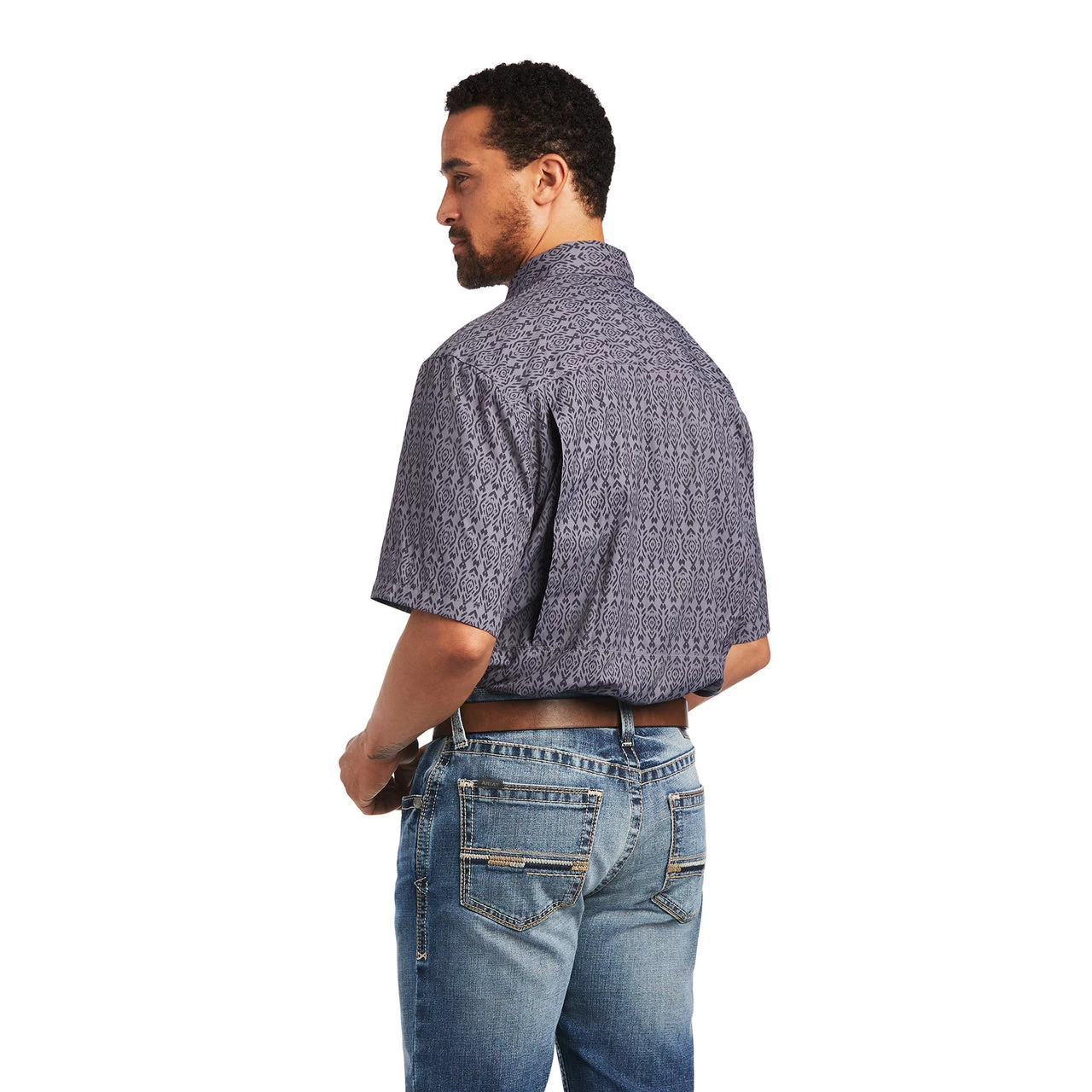 Ariat Men's VentTEK Smoke Pearl Outbound Classic Short Sleeve Shirt 10040597 - Image 2