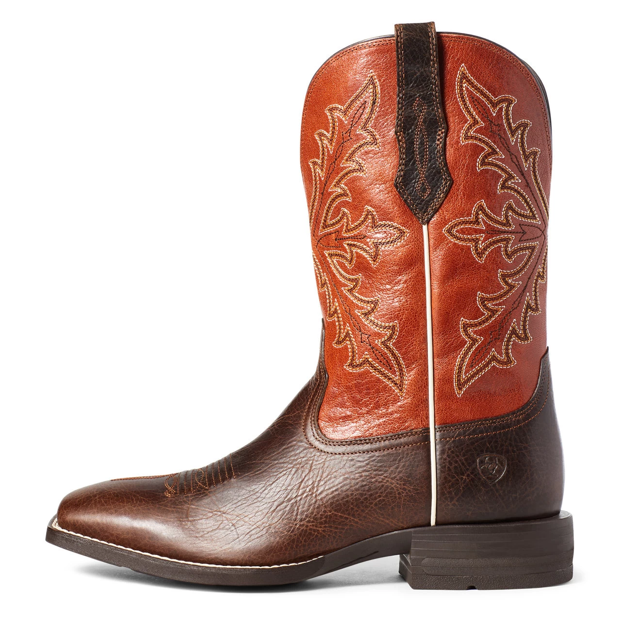 Ariat Men's Qualifier Wicker & Orange Boom Boots 10035900 - Image 3