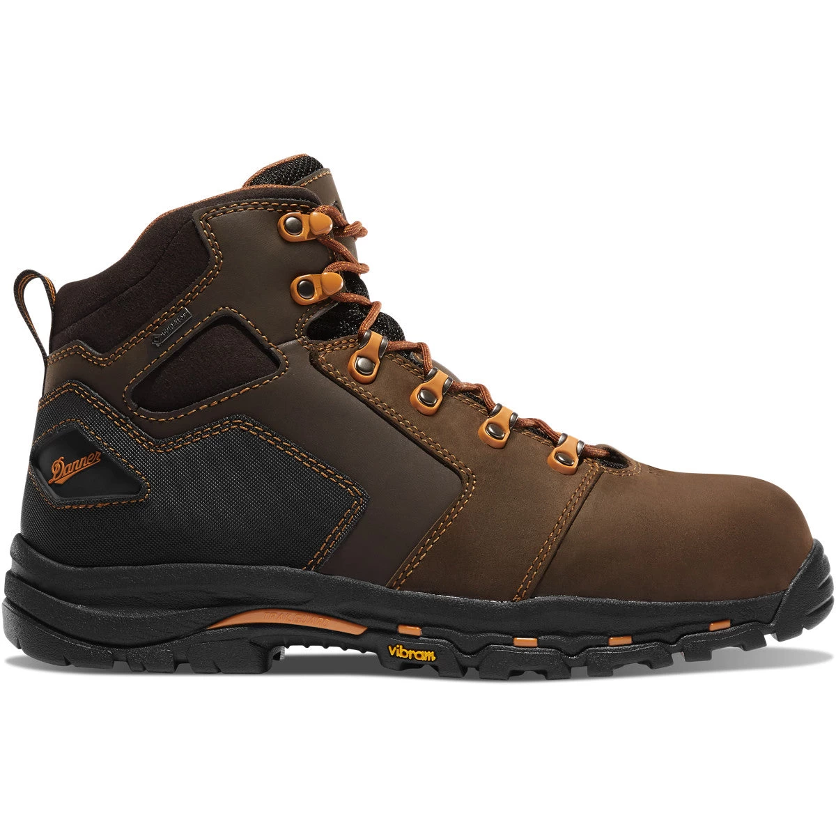Danner Men's Vicious 4.5" Brown & Orange Composite Toe Boots 13860 - Image 4