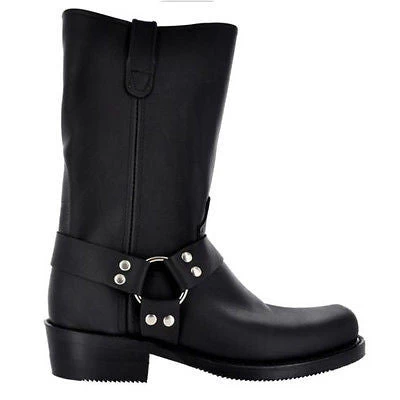 DOUBLE-H Men’s Black Domestic Harness Motorcycle Boots 4008 - Image 5