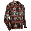 Outback Trading Company® Men's Hudson Aztec Burnt Red Shirt Jacket 42720-BNR