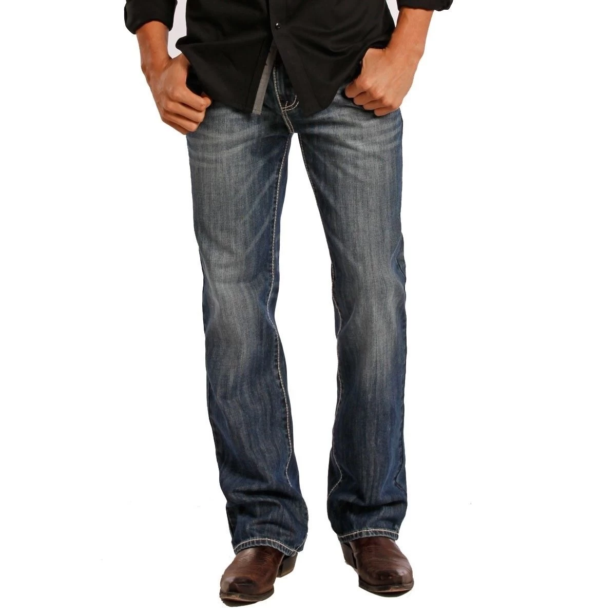 Rock & Roll Denim Men's Double Barrel Relaxed Straight Jeans M0S1437 - Image 2
