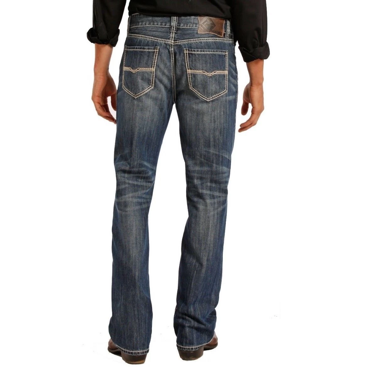 Rock & Roll Denim Men's Double Barrel Relaxed Straight Jeans M0S1437