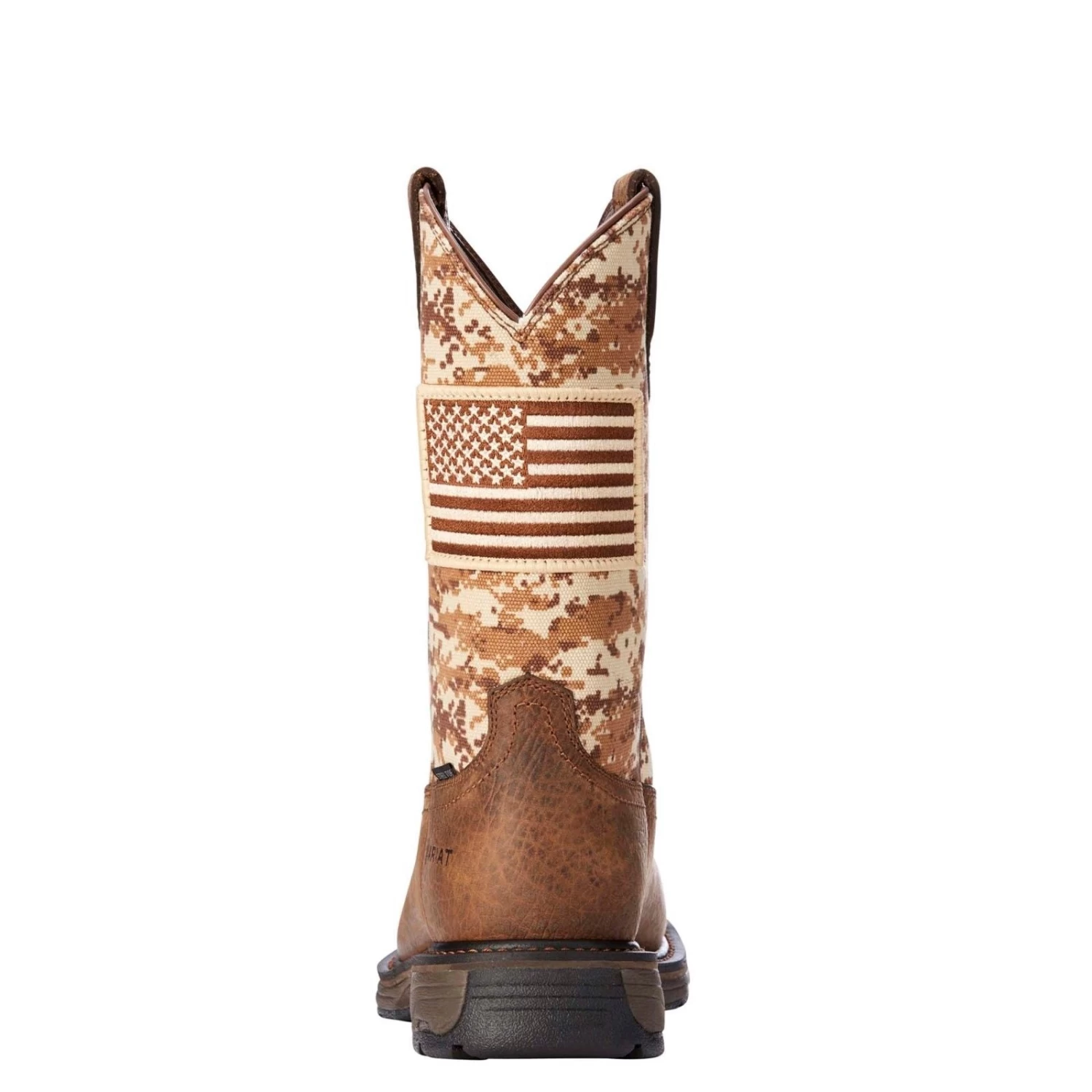 Ariat Men's Brown Workhog Patriot Square Steel Toe Work Boots 10022968 - Image 5