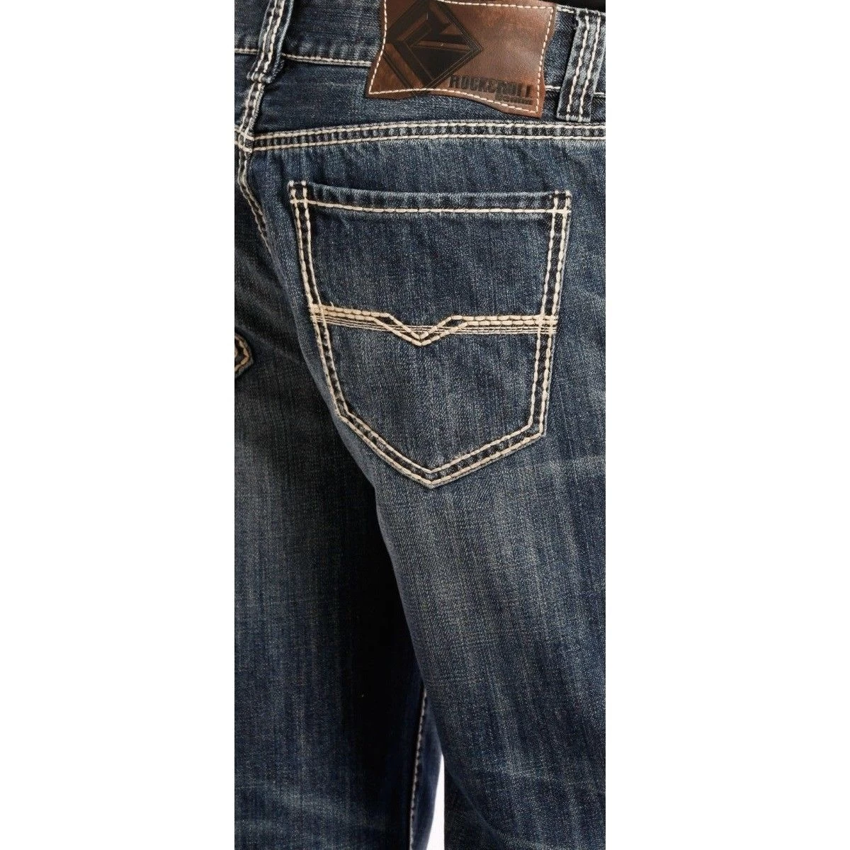 Rock & Roll Denim Men's Double Barrel Relaxed Straight Jeans M0S1437 - Image 3