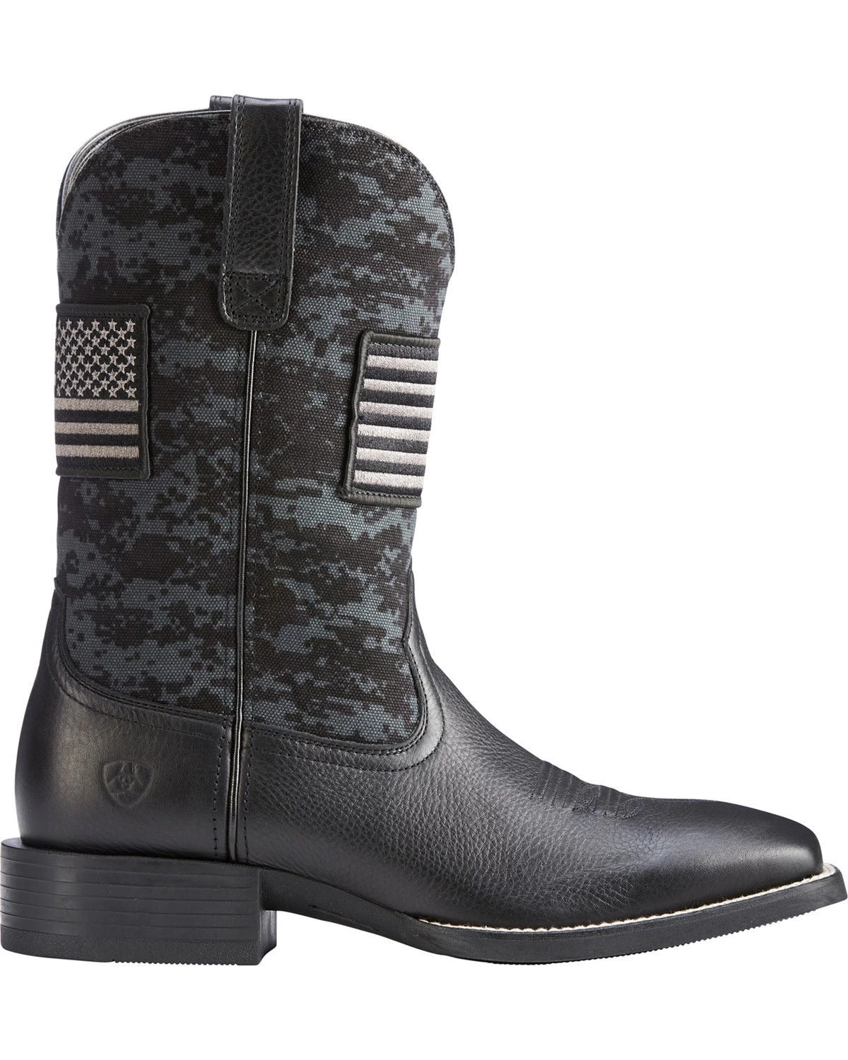 Ariat® Men's Black Sport Patriot Square Toe Boot 10023361 - Image 4