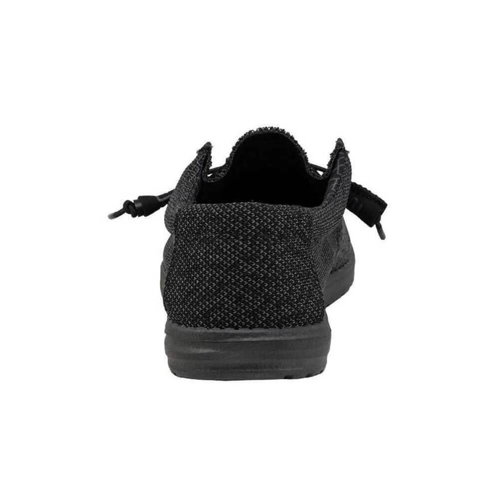 Hey Dude Men's Wally Sox Micro Total Black Shoes 150204942 - Image 7