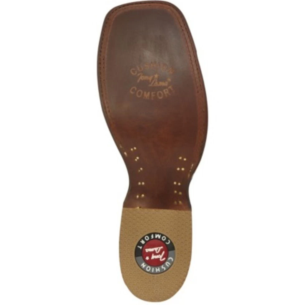 Tony Lama® Men's Leviathan Piraruca Chocolate Brown Western Boots 6082 - Image 5