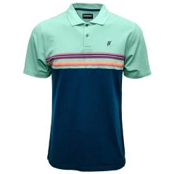 Hooey Men's "The Maverick" Short Sleeve Navy/Blue Polo Shirt HP013NVBL