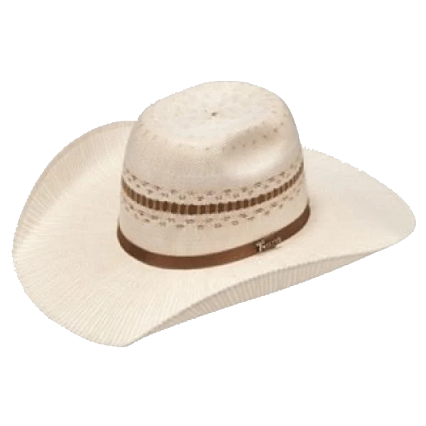 Twister Men's Ivory & Tobacco Bangora Straw Cowboy Hat T71684