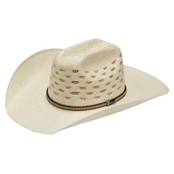 Twister Unisex Bangora Ivory And Tan Western Straw Hat T71820
