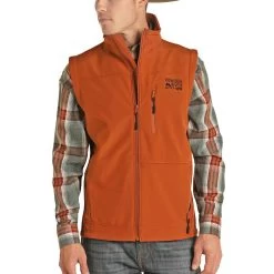 Powder River Outfitters Men's Softshell Rust Vest 98-9652-90