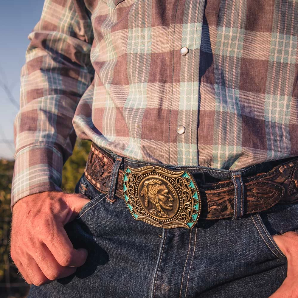 Montana Silversmiths Wind & Spirit Attitude Belt Buckle A933 - Image 3