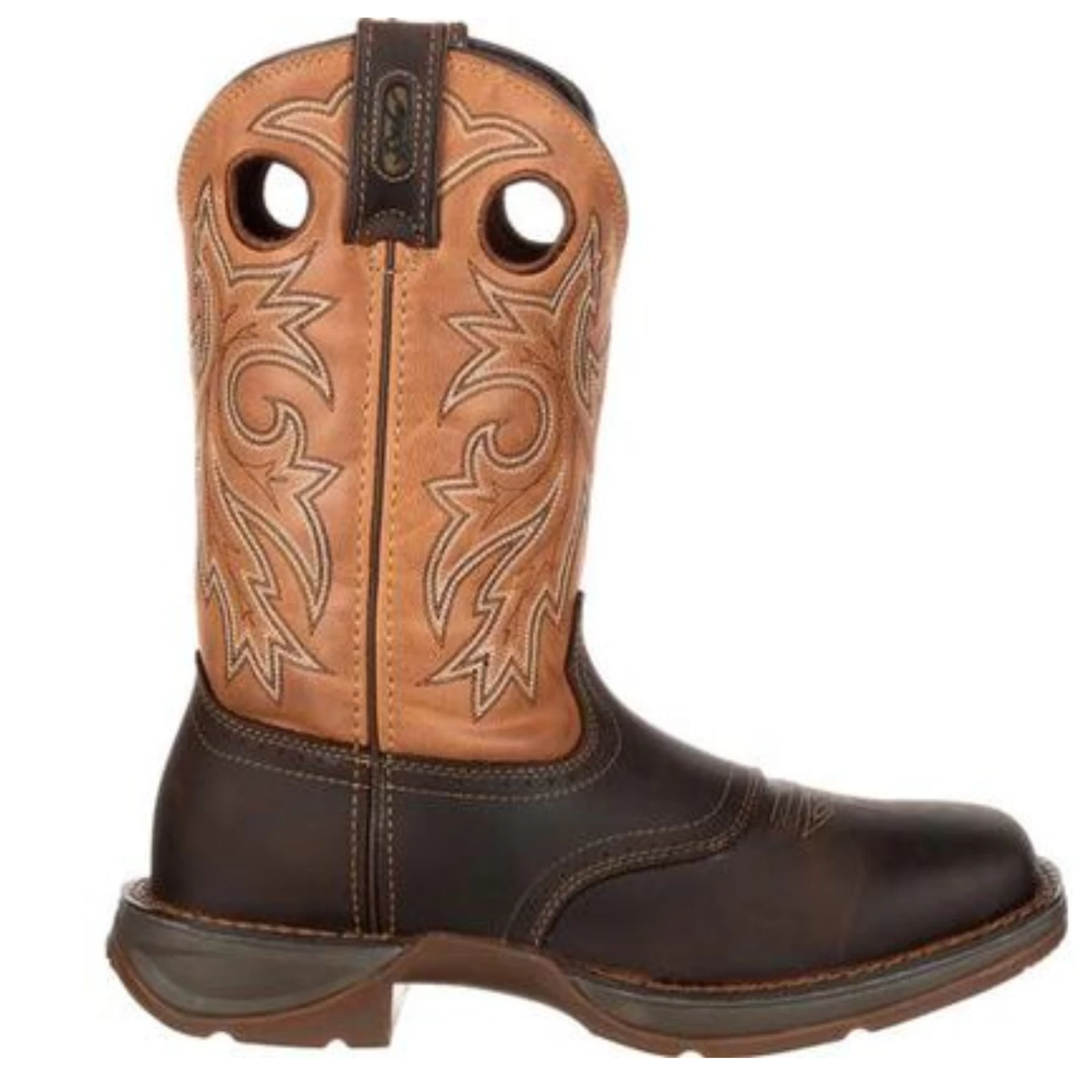 Durango® Men's Western 11" Brown & Tan Saddle Square Toe Boots DB4442 - Image 3