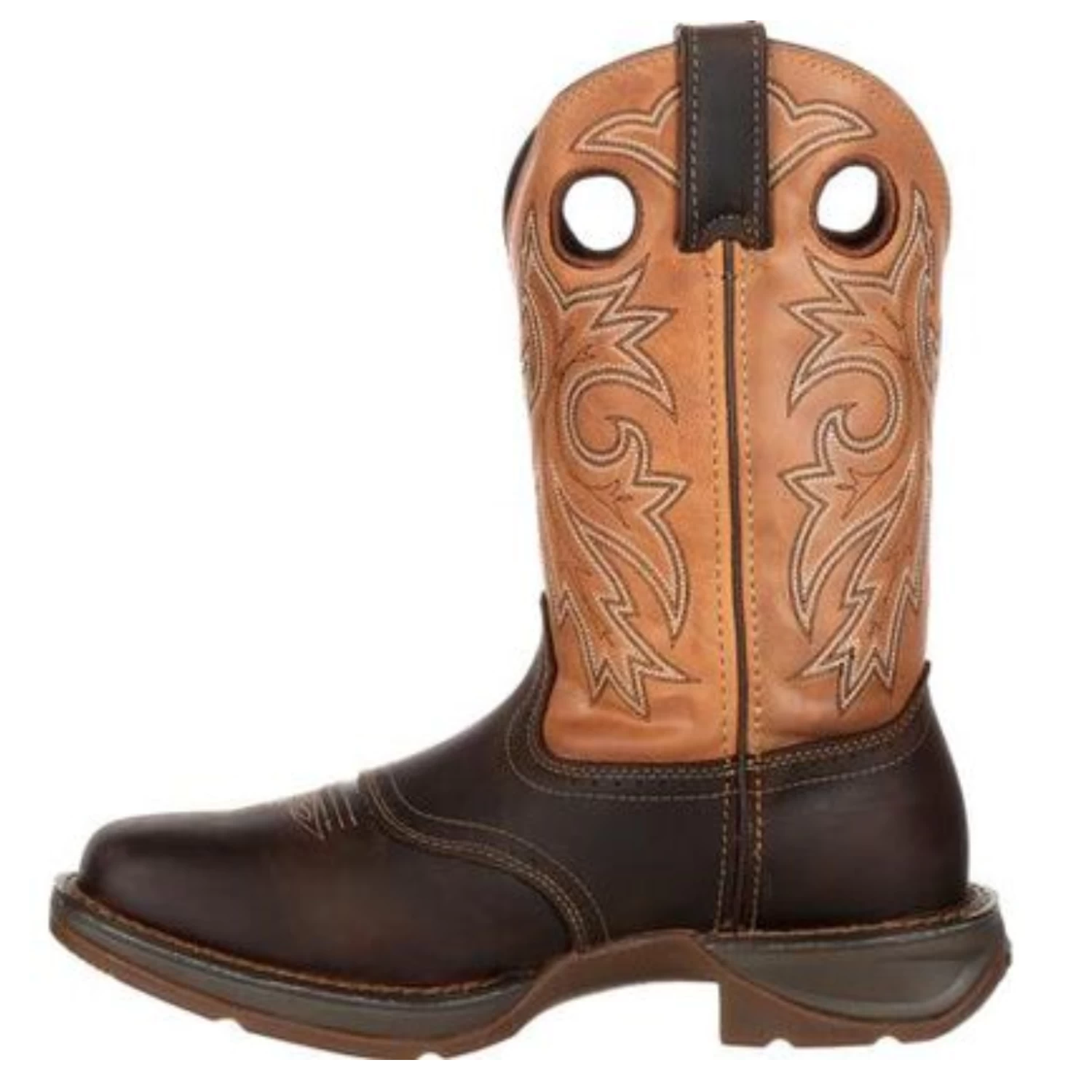 Durango® Men's Western 11" Brown & Tan Saddle Square Toe Boots DB4442 - Image 5