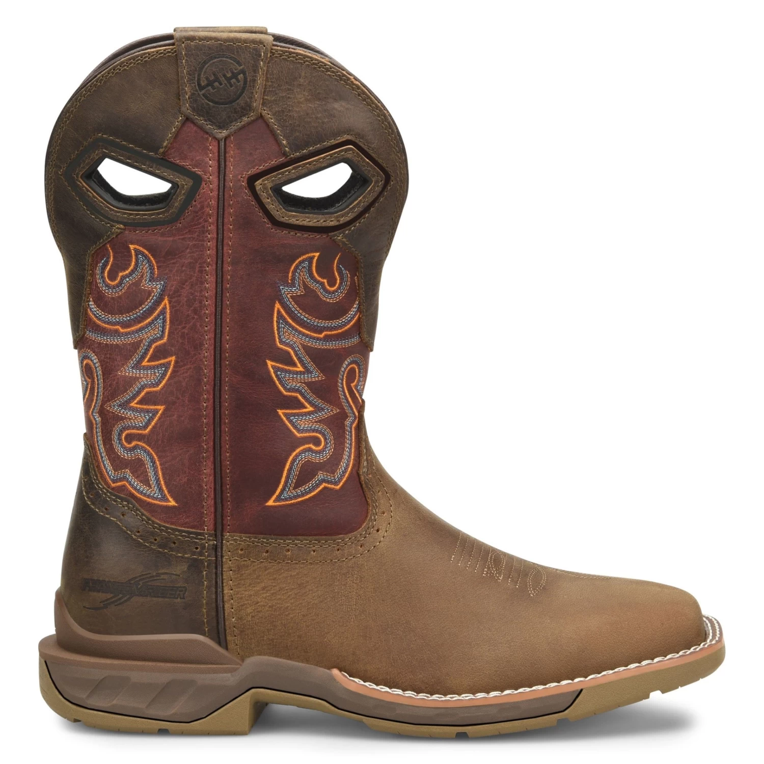 Double H Men's Phantom Rider Alridge 11" Square Toe Brown Boots DH5369 - Image 4