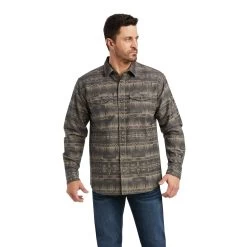 Ariat® Men's Harris Jacquard Retro Fit Snap Shirt 10038046