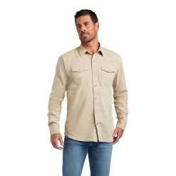 Ariat® Men's Jurlington Retro White Pepper Snap Shirt 10041409