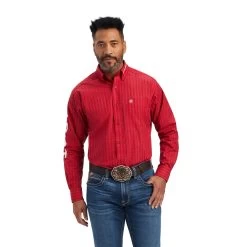 Ariat® Men's Classic Tango Red Team Maximus Button Down Shirt 10041781