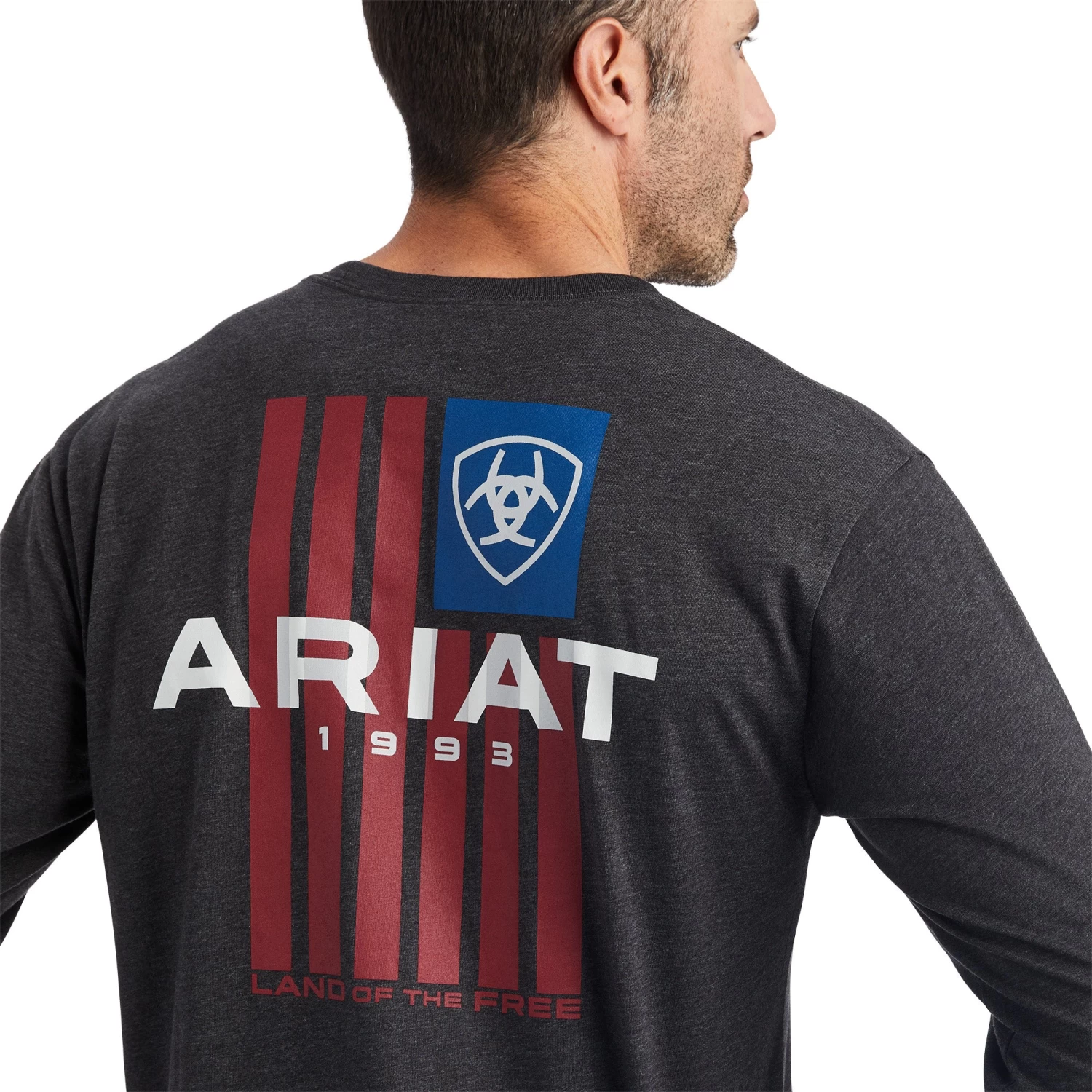 Ariat® Men's Land Of The Free Black T-Shirt 10042779 - Image 4