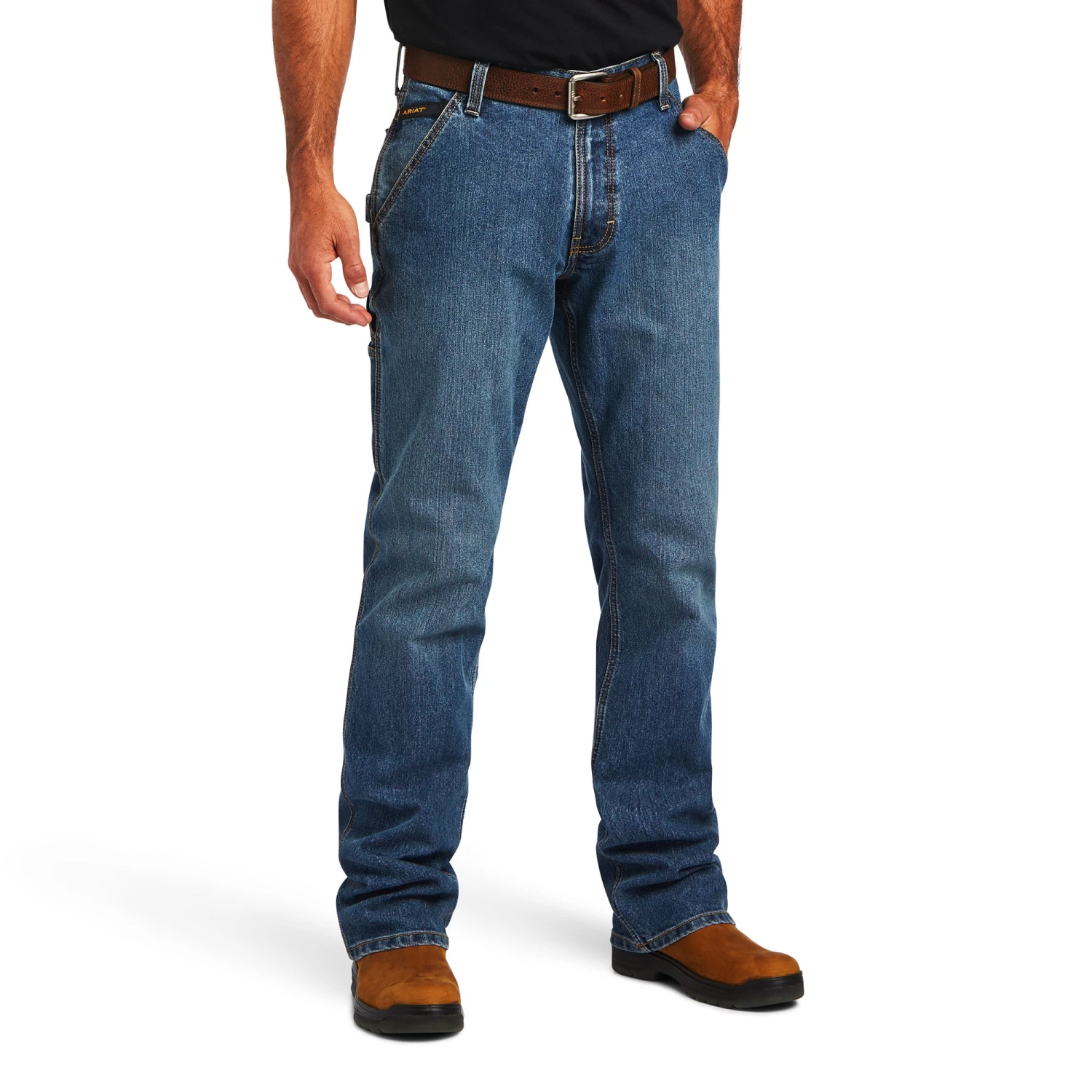 Ariat® Men's Rebar M4 DuraStretch™ Workhorse Bootcut Jeans 10041086 - Image 2