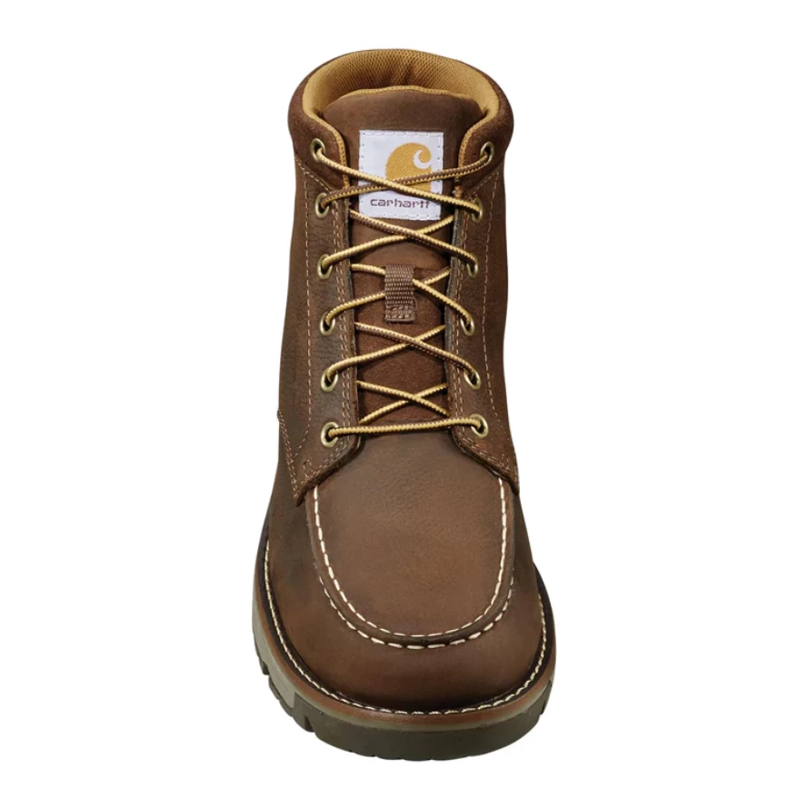 Carhartt® Men's Millbrook Dark Brown Soft Toe Wedge Boots FM5010 - Image 4