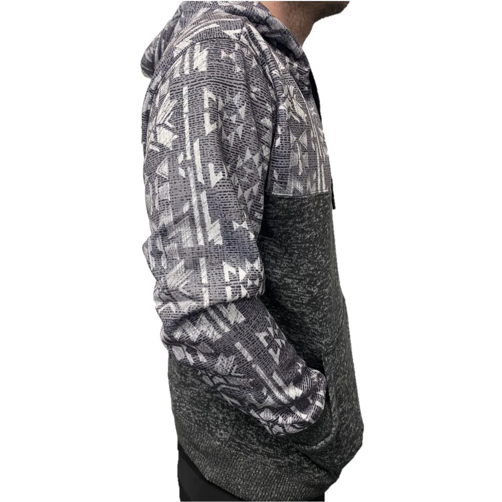 Hooey® Men's Jimmy Aztec Print Grey Pullover Hoodie HH1194AZGY - Image 2