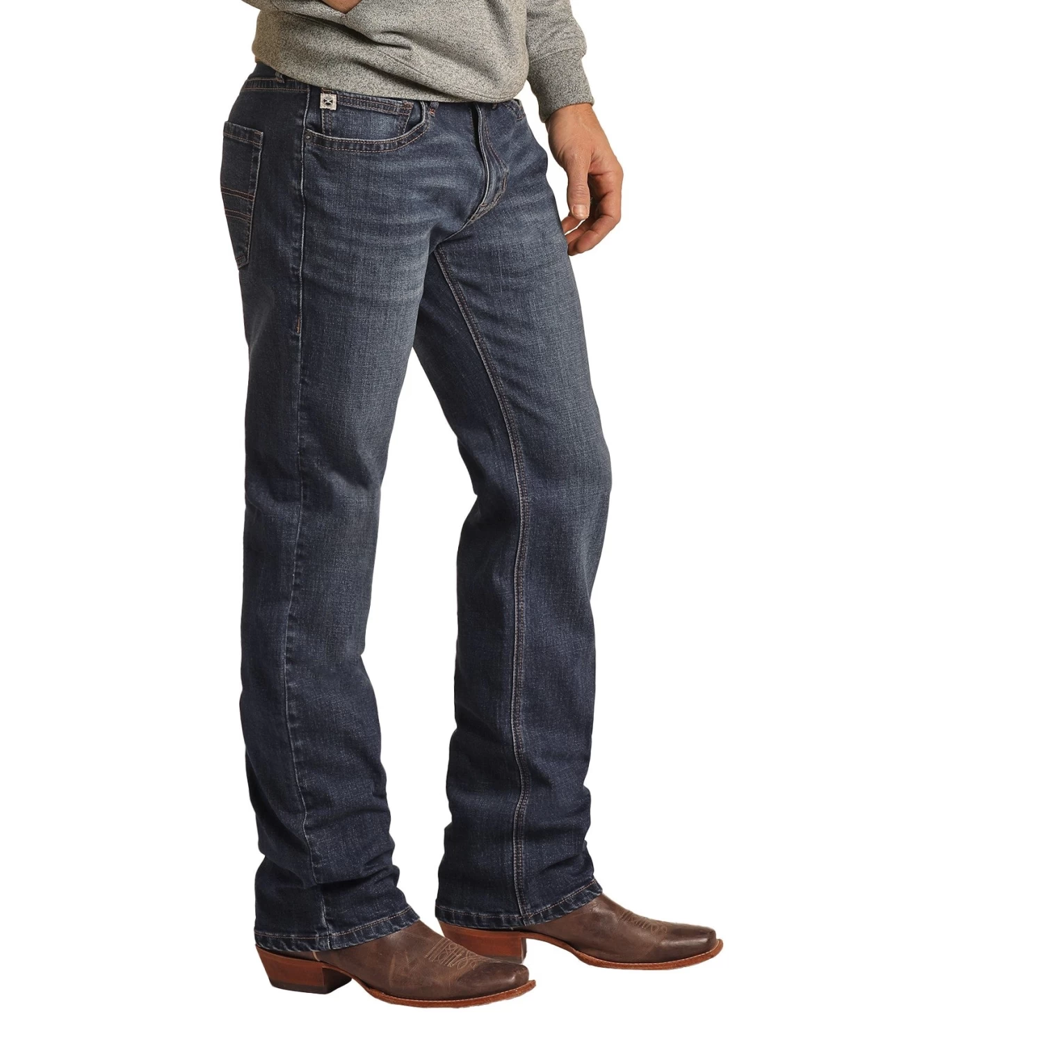 Rock & Roll Hooey Men's Dark Vintage Revolver Jeans HYMD1RR0KV - Image 2