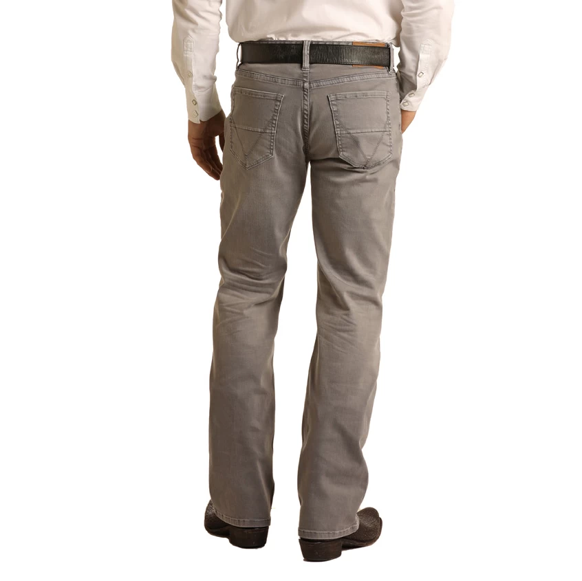 Rock & Roll Denim® Men's Grey Double Barrel Straight Leg Jeans M0S3590