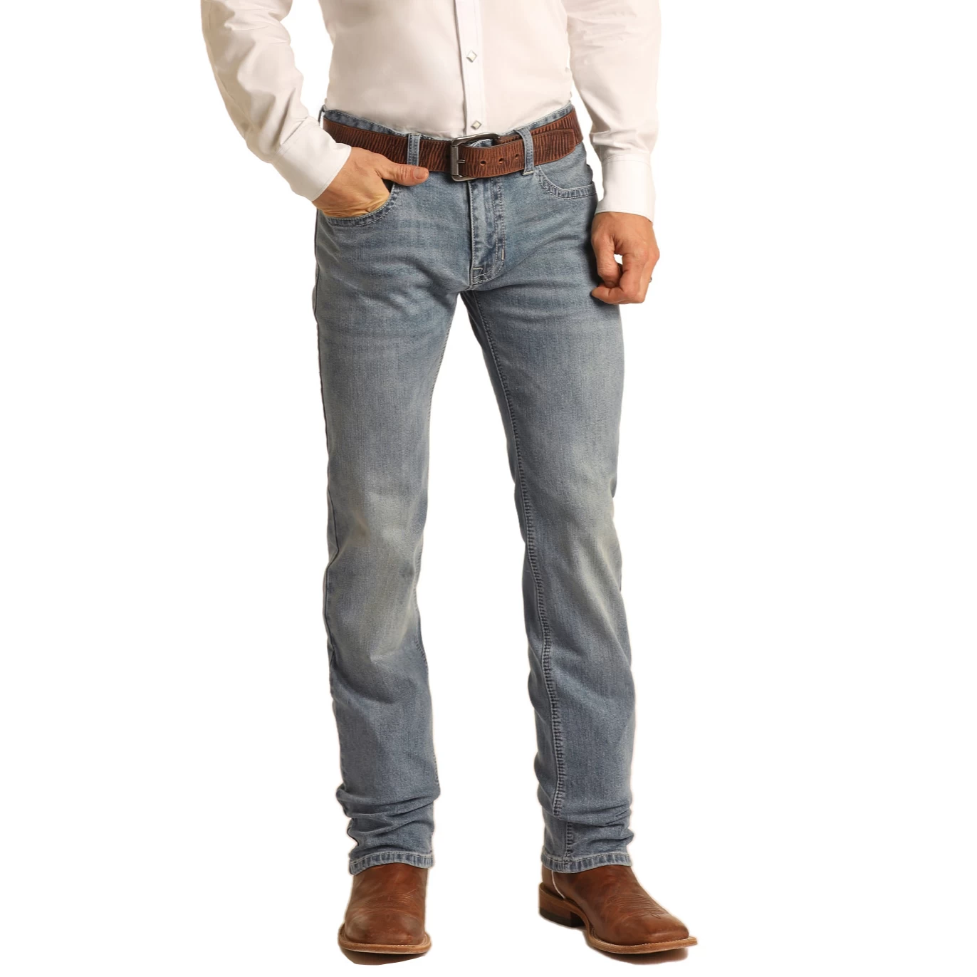 Rock & Roll Denim® Men's Vintage '46 Straight Leg Jeans M1R3559 - Image 2