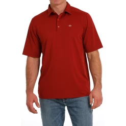 Cinch Men's Areanflex Red Polo Shirt MTK1863032