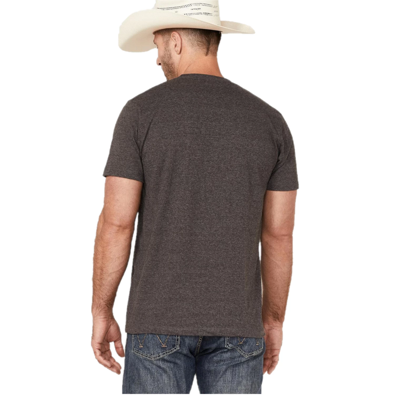 Cinch® Men's "Roughin' It" Graphic Charcoal Gray T- Shirt MTT1690519 - Image 2