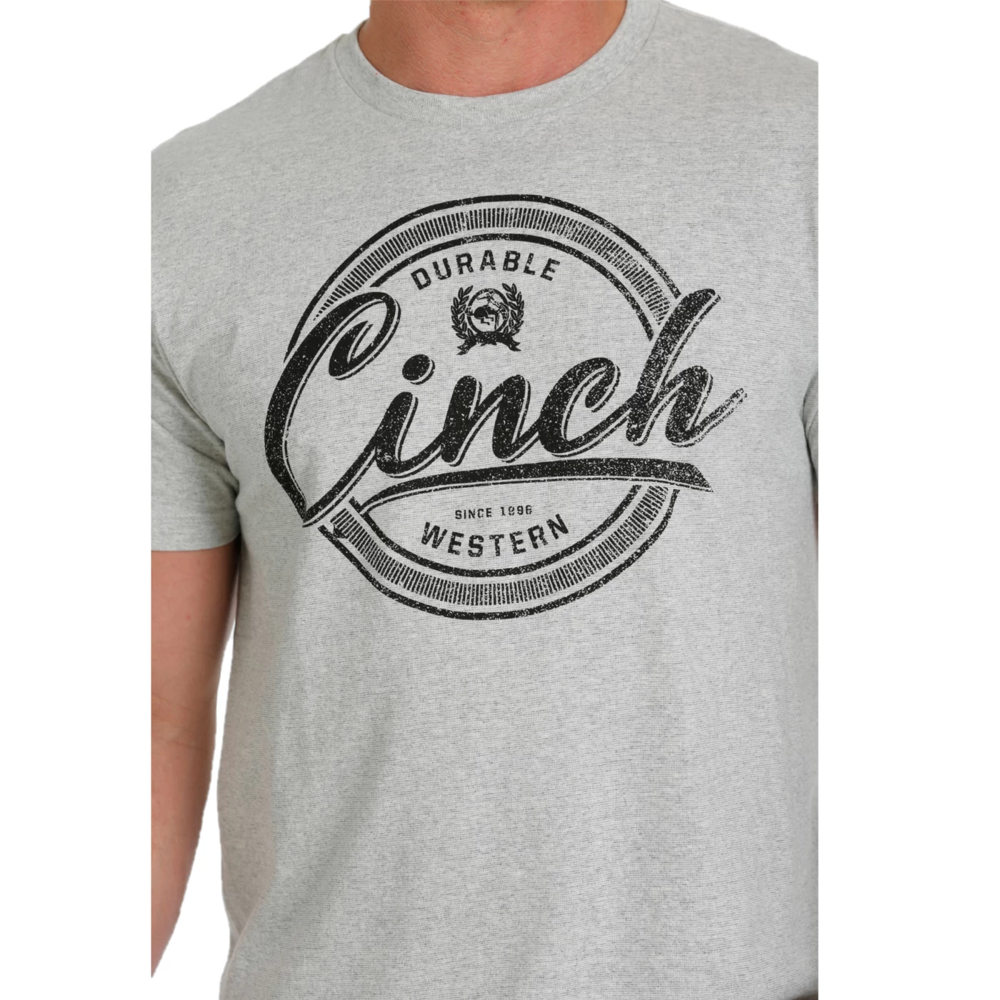 Cinch® Men's Heather Grey Logo T-Shirt MTT1690562 - Image 4