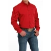 Cinch® Men's Classic Fit Pinstripe Red Button Down Shirt MTW1105526