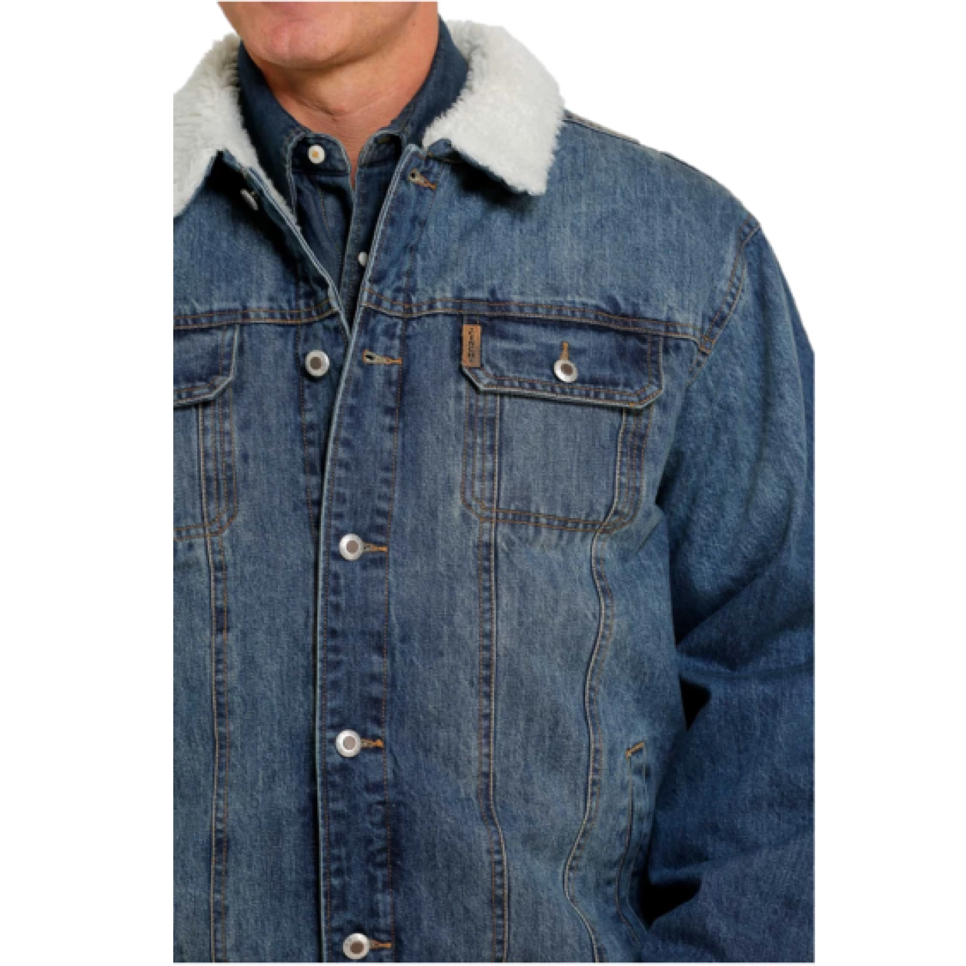Cinch® Men's Denim Concealed Carry Trucker Jacket MWJ1074006 - Image 4