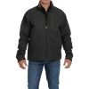 Cinch Men's Concealed Carry Black & Tan Bonded Logo Jacket MWJ1537002