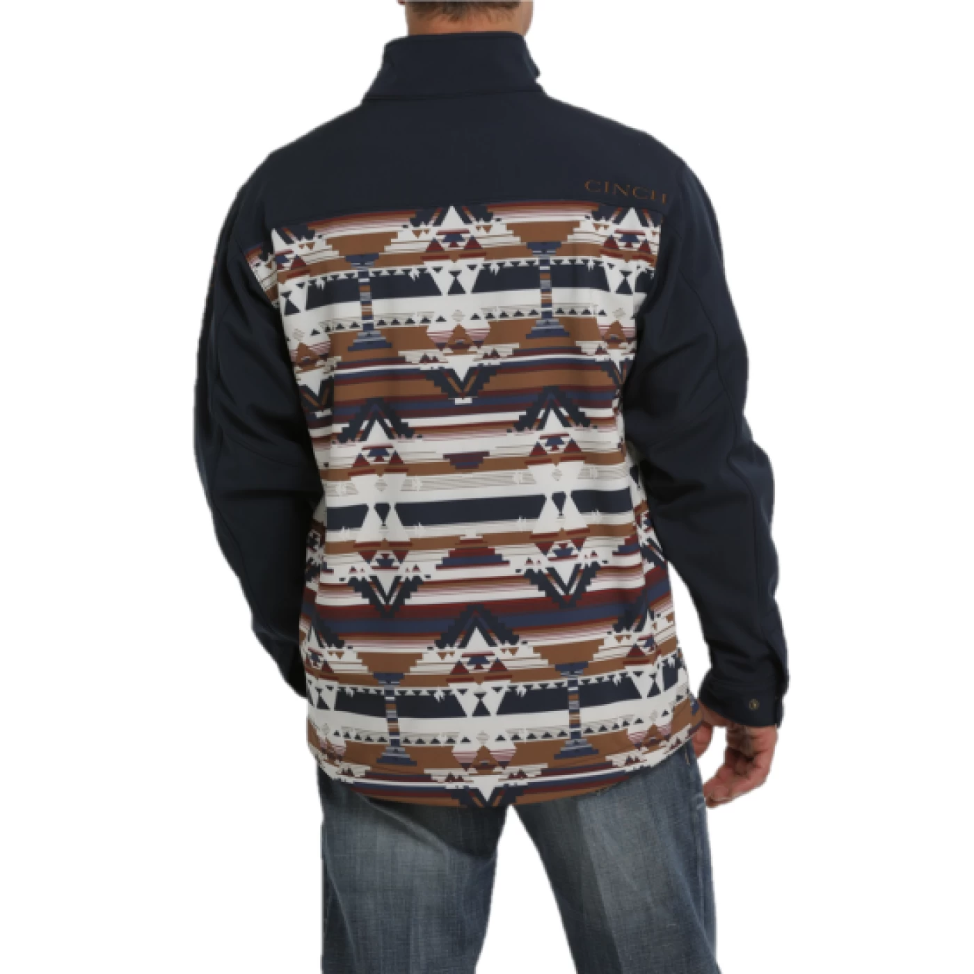 Cinch® Men's Aztec Printed Navy Bonded Jacket MWJ1583001 - Image 2