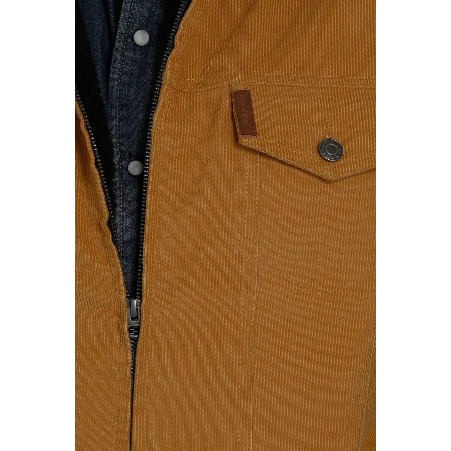 Cinch Men's Sherpa Lined Corduroy Gold Vest MWV1557002 - Image 2